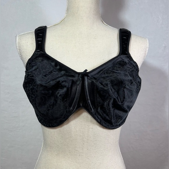Bali Black Satin Bra Women’s Size 38D - Picture 8 of 8